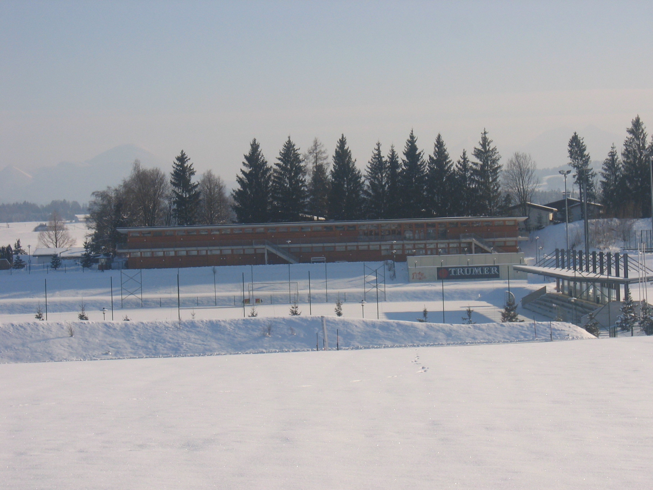 Sportzentrum im Schnee